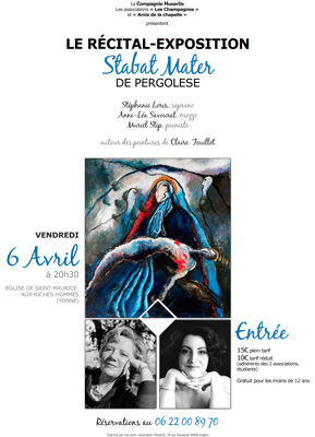 affiche Stabat Mater avril 2012 Claire Feuillet